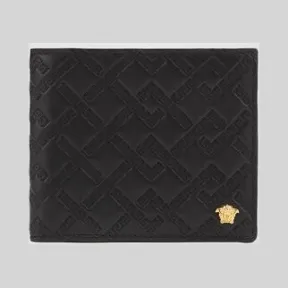 范思哲/Versace 希腊回纹压花革钱包 DPU2463-DVBRF_D41OH