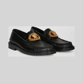 范思哲/Versace 仿鳄鱼皮美杜莎链饰乐福鞋 DSU6895-DSCM1C_K41T