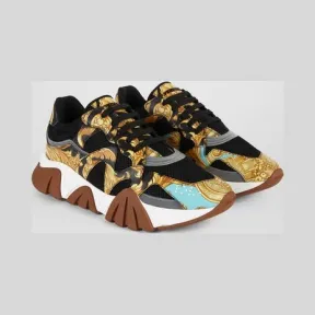 范思哲/Versace Barocco Homme印花Squalo运动鞋 DSU7703-DVSSRG_KVRAN