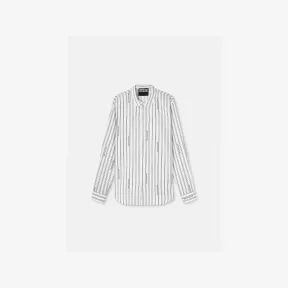 范思哲/Versace Jeans Couture 条纹Logo衬衫 E74GAL2S6-ENS197-E003