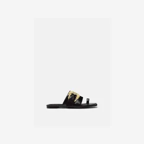 范思哲/Versace Jeans Couture Millie Baroque搭扣穆勒鞋 E74VA3S62-EZS539-E899