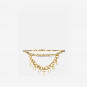 范思哲/Versace Jeans Couture 串饰链式腰带 E74VA6F26-EZG026-E948