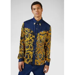 Versace  Baroque印花牛仔衬衫 EB1GVA606-ES0637_E899