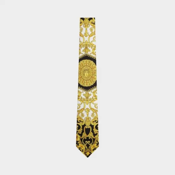 范思哲/Versace Barocco印花领带 ICR7001-IT03101_I7900