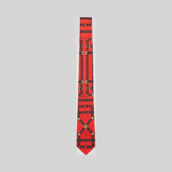 范思哲/Versace Bondage印花桑蚕丝领带 ICR7001-IT03521_I7003
