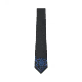 范思哲/Versace 巴洛克印花波尔卡点领带 - 蓝 领带 ICR8001-IT00170_I7045