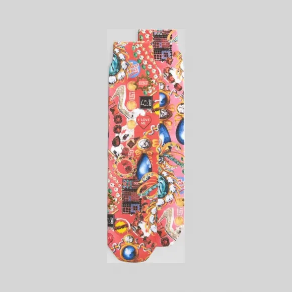 范思哲/Versace Amore Per Versace印花短袜 ICZ0003-IK0325_I7008