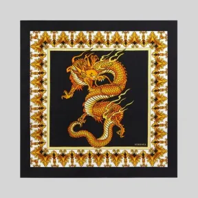 范思哲/Versace Dragon印花桑蚕丝方巾 IFO7001-IT03453_I7900