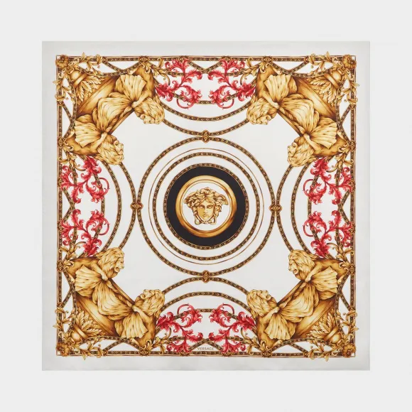 范思哲/Versace Heritage Ganimede 披巾 - 白色 方巾&围巾 IFO9001-IT00040_I7063