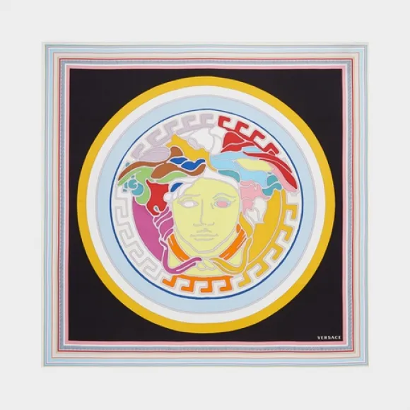 范思哲/Versace Medusa Pop 丝巾 - 打印 方巾&围巾 IFO9001-IT01109_I7080