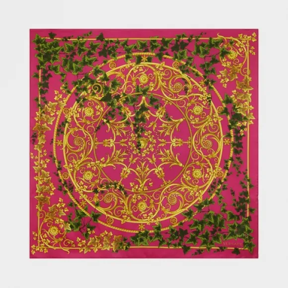范思哲/Versace Edera 真丝围巾 - 粉 方巾&围巾 IFO9001-IT01127_I7480