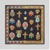 范思哲/Versace Pierres Grandes印花桑蚕丝方巾 IFO9001-IT03519_I7008