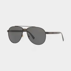 范思哲/Versace Logomania黑色飞行员太阳镜 O2209-O10098758_ONUL