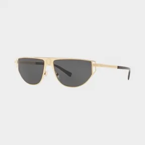 范思哲/Versace Grecamania金色弧形贴面太阳镜 O2213-O10028757_ONUL