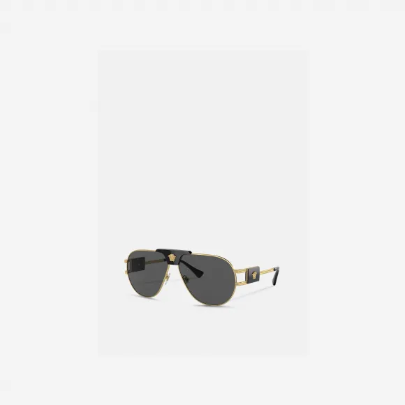 范思哲/Versace Men's 限定款飞行员太阳镜 O2252-O10028763-ONUL