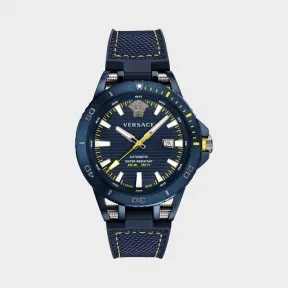 范思哲/Versace Sport Tech限量版海军蓝色潜水腕表 PVERC002-P0018_PNUL