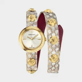 范思哲/Versace 美杜莎铆钉头像灰色腕表 PVERF001-P0018_PNUL