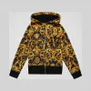 Versace  Barocco Signature印花帽衫 YC000122-A232785_A7008