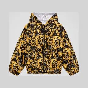 Versace  Barocco Signature印花连帽外套 YC000199-A232784_A7008