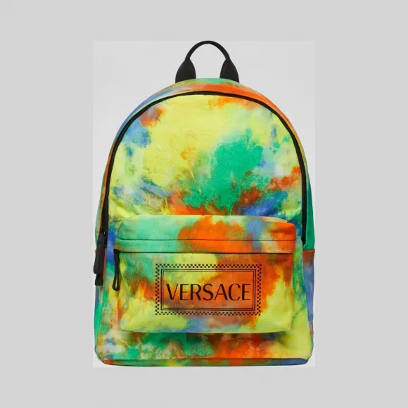 Versace  扎染印花90年代复古风Logo双肩包 YIX00002-YB00278_YY34