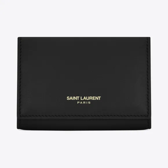 伊夫圣罗兰/Yves Saint laurent 经典SAINT LAURENT PARIS黑色皮革钥匙包 360432C150