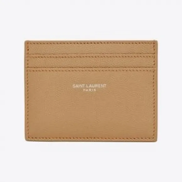 伊夫圣罗兰/Yves Saint laurent saint laurent paris粒面压印皮革信用卡包 375946BTY0E2654
