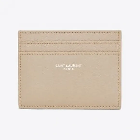伊夫圣罗兰/Yves Saint laurent saint laurent paris粒面压印皮革信用卡包 375946BTY0E9607