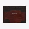 伊夫圣罗兰/Yves Saint laurent  paris蜥蜴纹压印皮革信用卡包 375946L392N2097