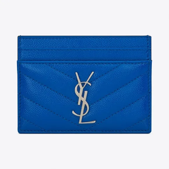 伊夫圣罗兰/Yves Saint laurent MONOGRAM 粒面压花漆皮卡包 4232911DJ024320