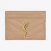 伊夫圣罗兰/Yves Saint laurent monogram粒面压印皮革卡包 423291BOW012721