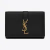 伊夫圣罗兰/Yves Saint laurent YSL黑色皮革钥匙包  438963BJ50J1000