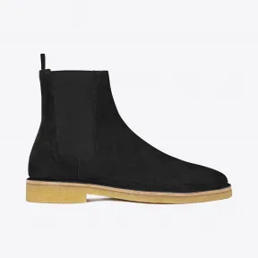 伊夫圣罗兰/Yves Saint laurent NEVADA 20 黑色麂皮切尔西短靴 442376BT3001000
