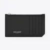 伊夫圣罗兰/Yves Saint laurent 经典黑色粒纹皮革5片段拉链包 458583B680N1000