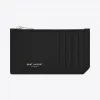 伊夫圣罗兰/Yves Saint laurent 经典 saint laurent paris 黑色细粒纹理真皮5隔层拉链袋 4