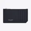 伊夫圣罗兰/Yves Saint laurent 男士 经典 saint laurent paris 黑色细粒纹理真皮5隔层拉链袋 458589BTY0N4150