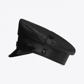 伊夫圣罗兰/Yves Saint laurent 黑色真皮制服帽 472152Y3PC11000