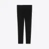 伊夫圣罗兰/Yves Saint laurent 黑色天鹅绒低腰褶裤 489496Y525R1000
