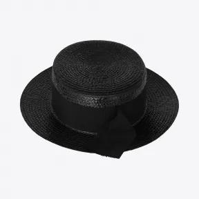 伊夫圣罗兰/Yves Saint laurent 在被涂清漆的秸杆的小船民帽子 5516764YB501000