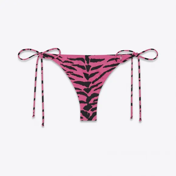伊夫圣罗兰/Yves Saint laurent 80年代风格斑马印花打结泳裤 553627Y317V5620