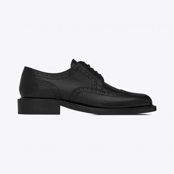 伊夫圣罗兰/Yves Saint laurent 穿孔皮革ARMY derbies