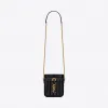 伊夫圣罗兰/Yves Saint laurent VICKY 绗缝漆皮化妆包 5851460UF0J1000