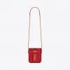 伊夫圣罗兰/Yves Saint laurent VICKY 绗缝漆皮化妆包 5851460UF0J6805
