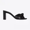 伊夫圣罗兰/Yves Saint laurent BIANCA光滑皮革穆勒鞋 6201301N8001000