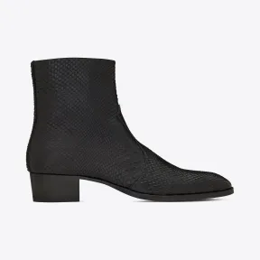 伊夫圣罗兰/Yves Saint laurent WYATT蟒蛇皮拉链靴
