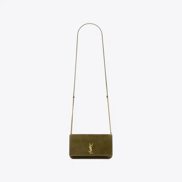 伊夫圣罗兰/Yves Saint laurent le cassandre绒面皮革手机包 6350951U82W3206