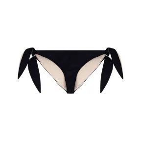 伊夫圣罗兰/Yves Saint laurent 黑色米色 两色效果自系带比基尼泳裤 646678Y601V1286