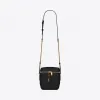 伊夫圣罗兰/Yves Saint laurent 方形绗缝粒面压印皮革80年代风格VANITY手袋 649779DME271000