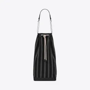 伊夫圣罗兰/Yves Saint laurent 长款帆布和光滑皮革水桶包 668581FAAC01037