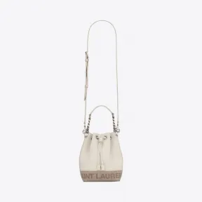伊夫圣罗兰/Yves Saint laurent rive gauche迷你帆布和皮革水桶包 68727695GDE9071