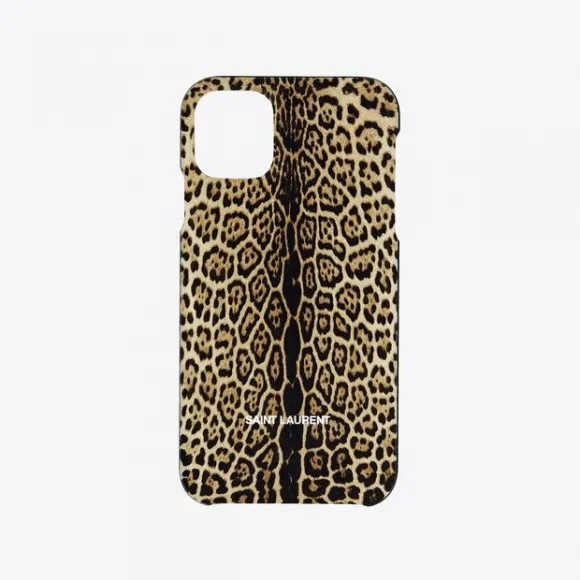 伊夫圣罗兰/Yves Saint laurent agood company iphone 13 pro max 豹纹植物保护壳 695701RDT097777